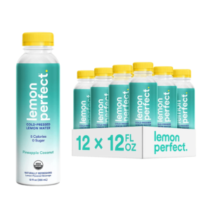 Lemon Perfect Pineapple Coconut 12oz Plastic Bottle (12 pack) Case