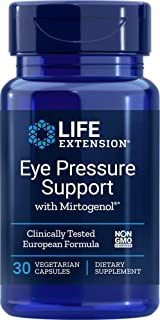 Life Extension Eye Pressure Support Supplement with Mirtogenol – Eye Health Supplement - Once Daily - Non-GMO, Gluten-Free - 30 Vegetarian Capsules