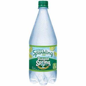 Poland Spring Sparkling Lime 33 oz Plastic Bottle (12 pack) Case