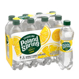 Poland Spring Sparkling Lemon 16.9 oz Bottle (24 pack) Case