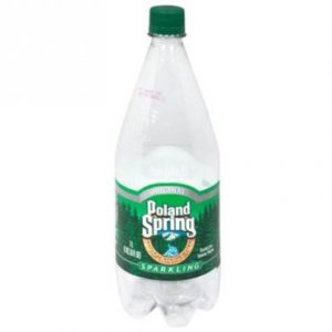 Poland Spring Sparkling Mineral (Plain) 33 oz Plastic Bottle (12 pack) Case