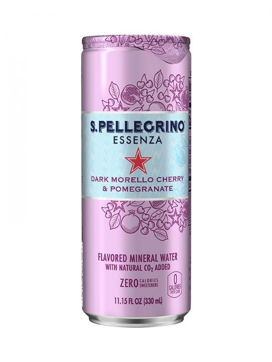 San Pellegrino Dark Cherry & Pomegranate 330ml Can (24 pack) Case