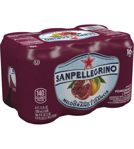 San Pellegrino Pomegranate 11 oz Can (24 pack) Case