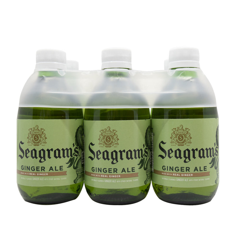 Seagram’s Ginger Ale 10 oz Glass Bottle (6 pack)