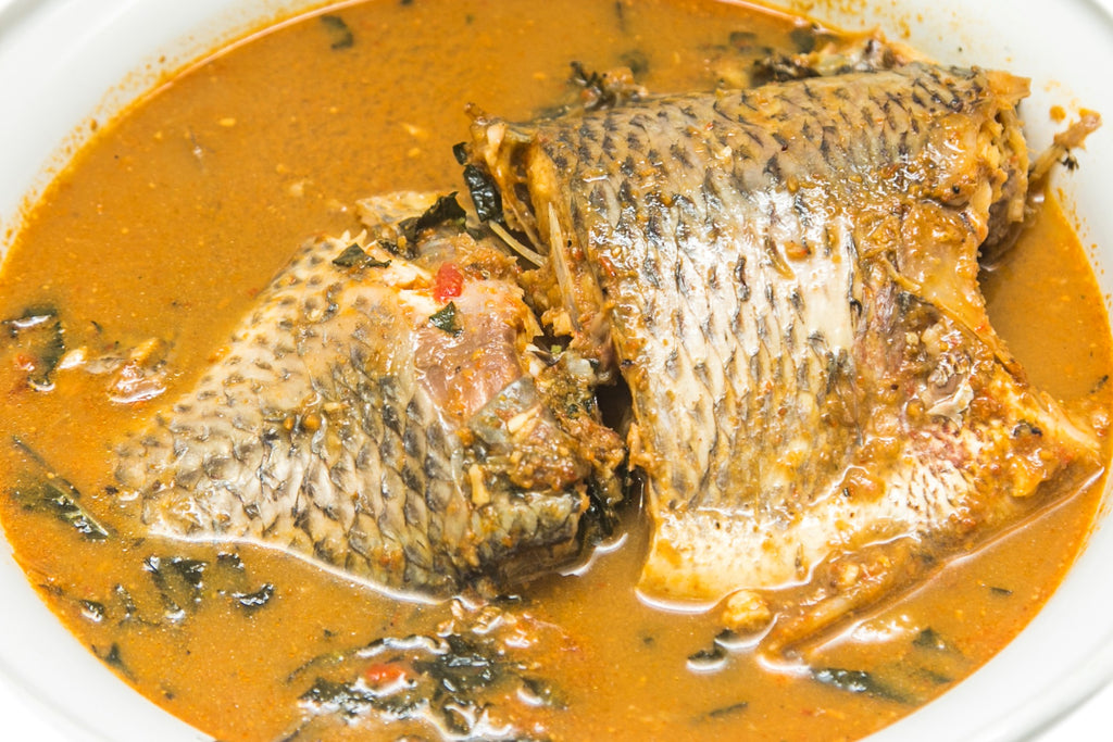Tilapia Pepper soup West African Style (small tray)
