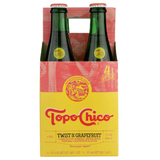 Topo Chico Grapefruit Sparkling Mineral Water 12oz Bottle (24 pack) Case